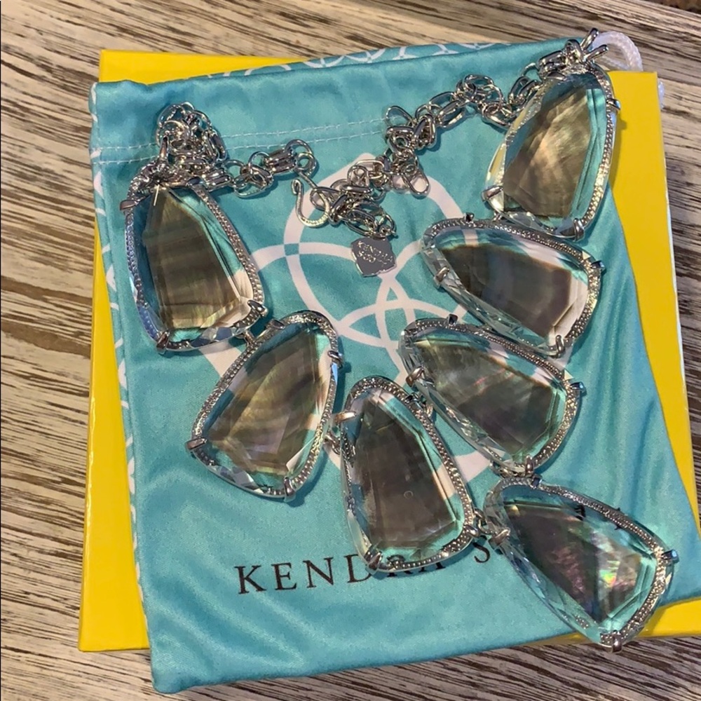 🆕 Kendra Scott Harlow in Black MOP & Silver Metal